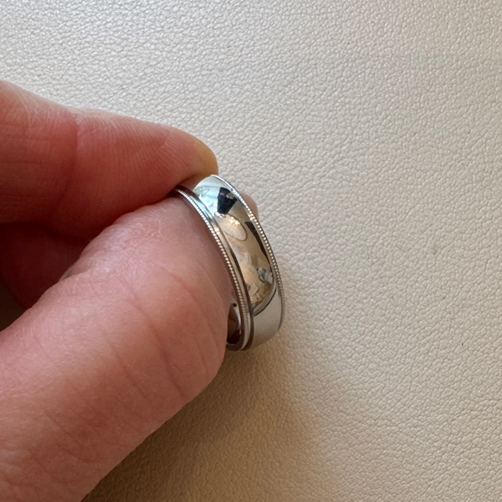 NWT Stainless Steel 6mm Men's Band - Stainless steel size 10